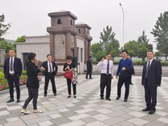 江苏盐城大丰福寿园向导来浙江永乐高调研